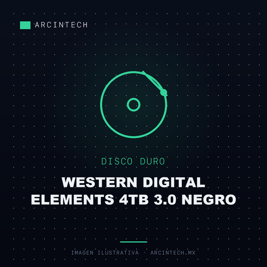Disco Duro Externo Western Digital Elements 4TB 3.0 Negro
