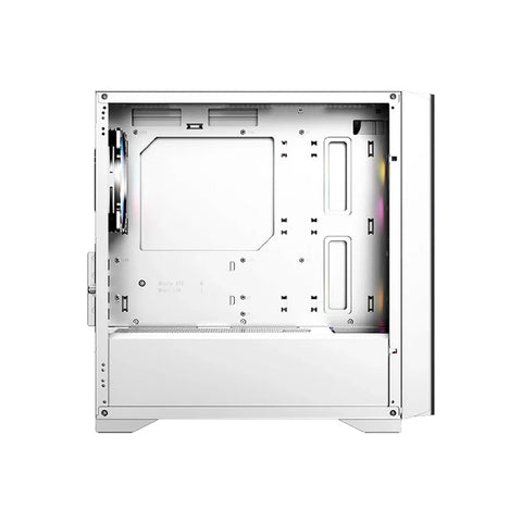 GABINETE GAMER BALAM RUSH CARBONO CRYSTAL 4000C M-ATX MINI TORRE 3 FAN ARGB CRISTAL TEMPLADO USB-C BLANCO (BR-938884)