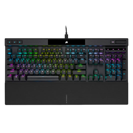 TECLADO CORSAIR K70 PRO RGB TECLAS PROFESIONALES MECANICO OPTICO ALAMBRICO PBT DOBLE CAPA RETROILUMINADO (CH-910941A-NA)