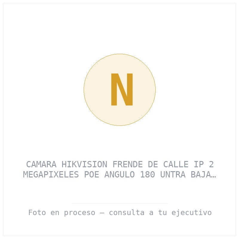 Camara Hikvision Frende de Calle Ip 2 Megapixeles Poe Angulo 180 Untra Baja Iluminacion Wdr 120 Db Negro (DS-KD8003-IME1(B))