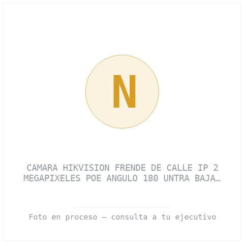 Camara Hikvision Frende de Calle Ip 2 Megapixeles Poe Angulo 180 Untra Baja Iluminacion Wdr 120 Db Negro (DS-KD8003-IME1(B))