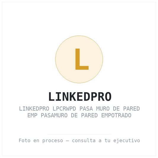 Linkedpro Lpcrwpd Pasa Muro de Pared Emp Pasamuro de Pared Empotrado