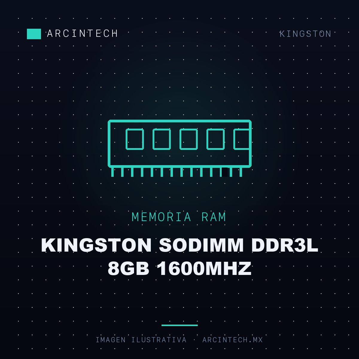Memoria Kingston Sodimm DDR3L 8GB 1600MHz