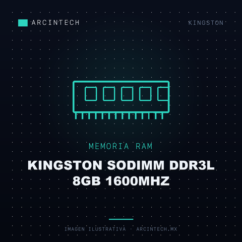 Memoria Kingston Sodimm DDR3L 8GB 1600MHz