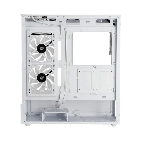 GABINETE BALAM RUSH TANK SUPER 9200 TB VENTANA RGB MIDI-TOWER SIN FUENTE 3 VENTILADORES RGB INSTALADOS BLANCO (BR-938730)