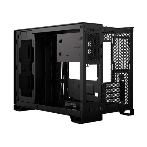 GABINETE CORSAIR 2500D AIRFLOW NEGRO SEMITORRE 2 CAMARAS MATX MITX CRISTALTEMPLADO GAMER (CC-9011263-WW)