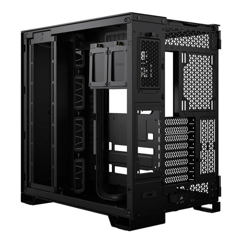 GABINETE CORSAIR AIRFLOW 6500D NEGRO SEMITORRE 2 CAMARAS ATX CRISTAL TEMPLADO GAMER (CC-9011259-WW)