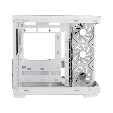 GABINETE BALAM RUSH TANK MASTER 9600 TB VENTANA RGB MIDI-TOWER SIN FUENTE 3 VENTILADORES RGB INSTALADOS BLANCO (BR-938686)