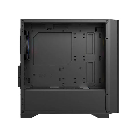 GABINETE GAMER BALAM RUSH CARBONO CRYSTAL 4000C M-ATX MINI TORRE 3 FAN ARGB CRISTAL TEMPLADO USB-C NEGRO (BR-938877)