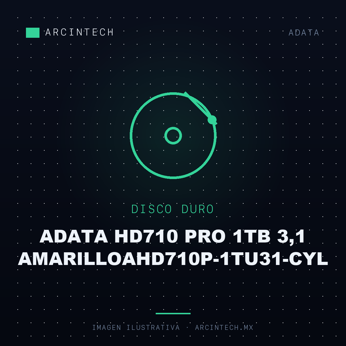 Disco Duro Externo Adata HD710 Pro 1TB 3,1 AMARILLOAHD710P-1TU31-CYL