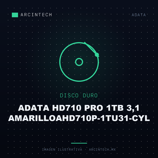 Disco Duro Externo Adata HD710 Pro 1TB 3,1 AMARILLOAHD710P-1TU31-CYL