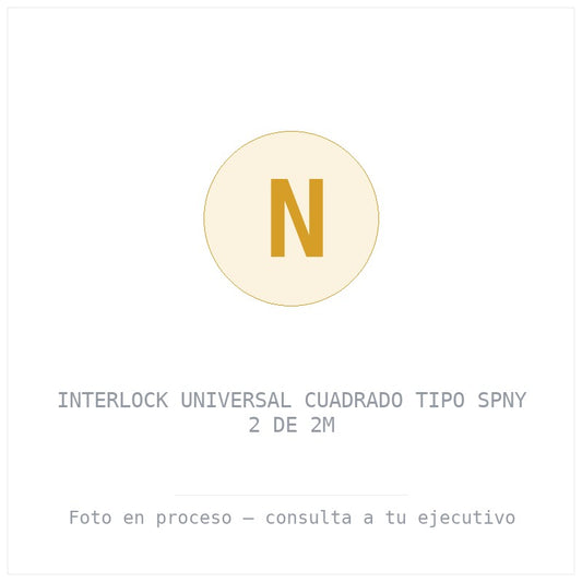 Interlock Universal Cuadrado Tipo Spny 2 de 2M