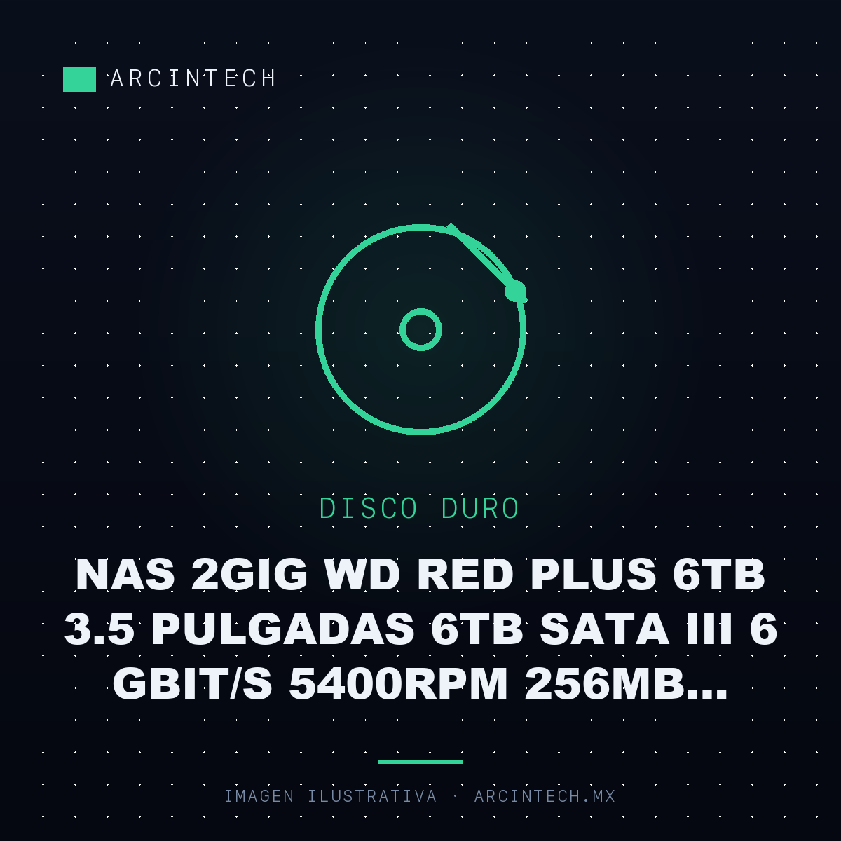 Disco Duro Nas 2GIG Wd Red Plus 6TB 3.5 Pulgadas 6TB SATA Iii 6 Gbit/s 5400RPM 256MB Cache