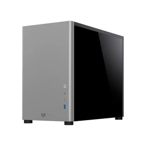 GABINETE GAMER BALAM RUSH ERIS SPECIAL GI985 M-ATX MINI TORRE CRISTAL TEMPLADO USB-C GRIS (BR-935371)