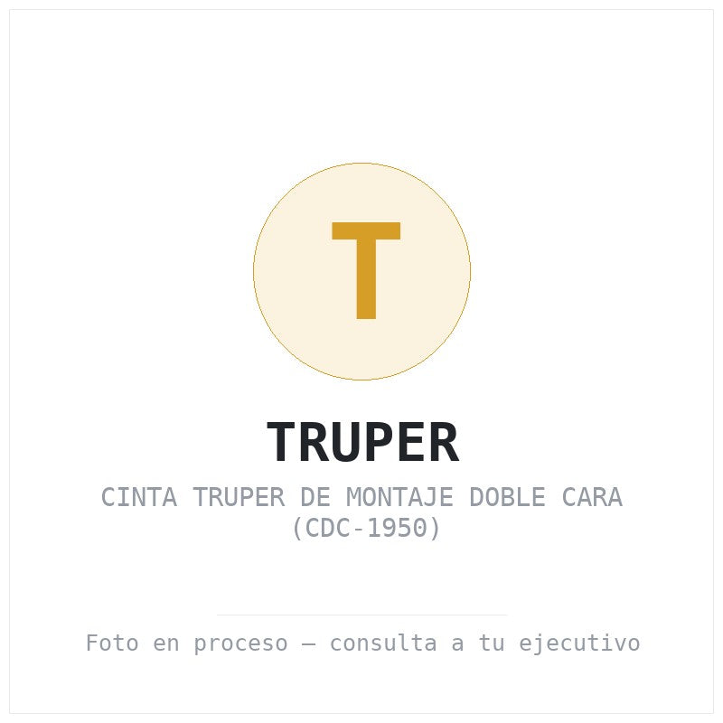 Cinta Truper de Montaje Doble Cara