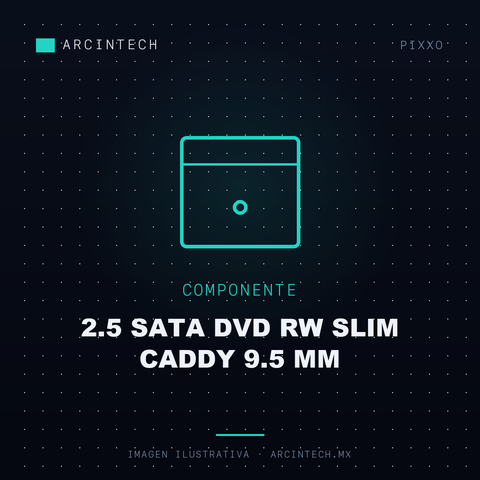Case 2.5 SATA Dvd Rw Slim Caddy 9.5 Mm