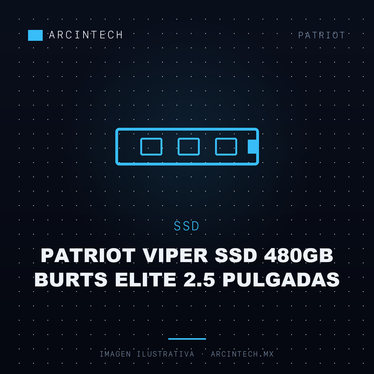 Patriot Viper SSD 480GB Burts Elite 2.5 Pulgadas