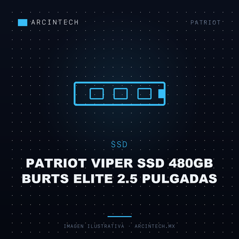 Patriot Viper SSD 480GB Burts Elite 2.5 Pulgadas
