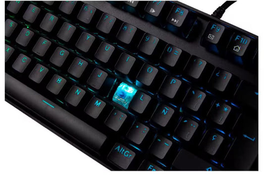 TECLADO GAMER BALAM RUSH MECANICO TKL 80% DOMINATE GK560 USB RGB SWTCH AZUL NEGRO (BR-932707)