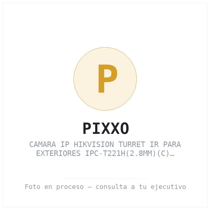 Camara Ip Hikvision Turret Ir para Exteriores IPC-T221H(2.8MM)(C) Alambrico 1920 X 1080 Pixeles Dia/noche