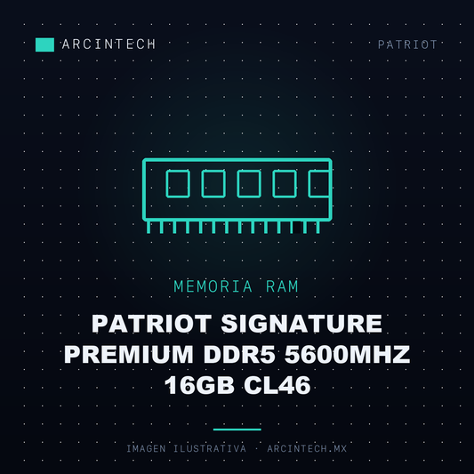 Memoria RAM Patriot Signature Premium DDR5 5600MHz 16GB CL46