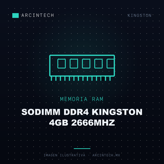 Memoria RAM Sodimm DDR4 Kingston 4GB 2666MHz