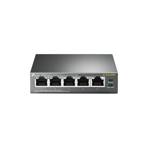 Switch Tp Link TL-SG1005P de Sobre Mesa de 5 Puertos Perps Gigabit con 4 Puertos Poe