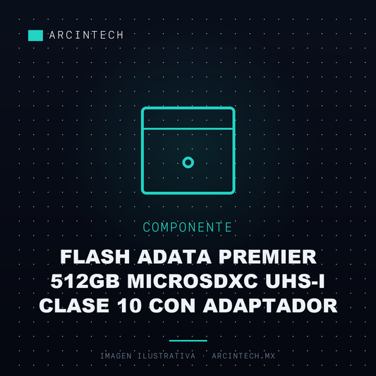 Memoria Flash Adata Premier 512GB Microsdxc Uhs-i Clase 10 con Adaptador