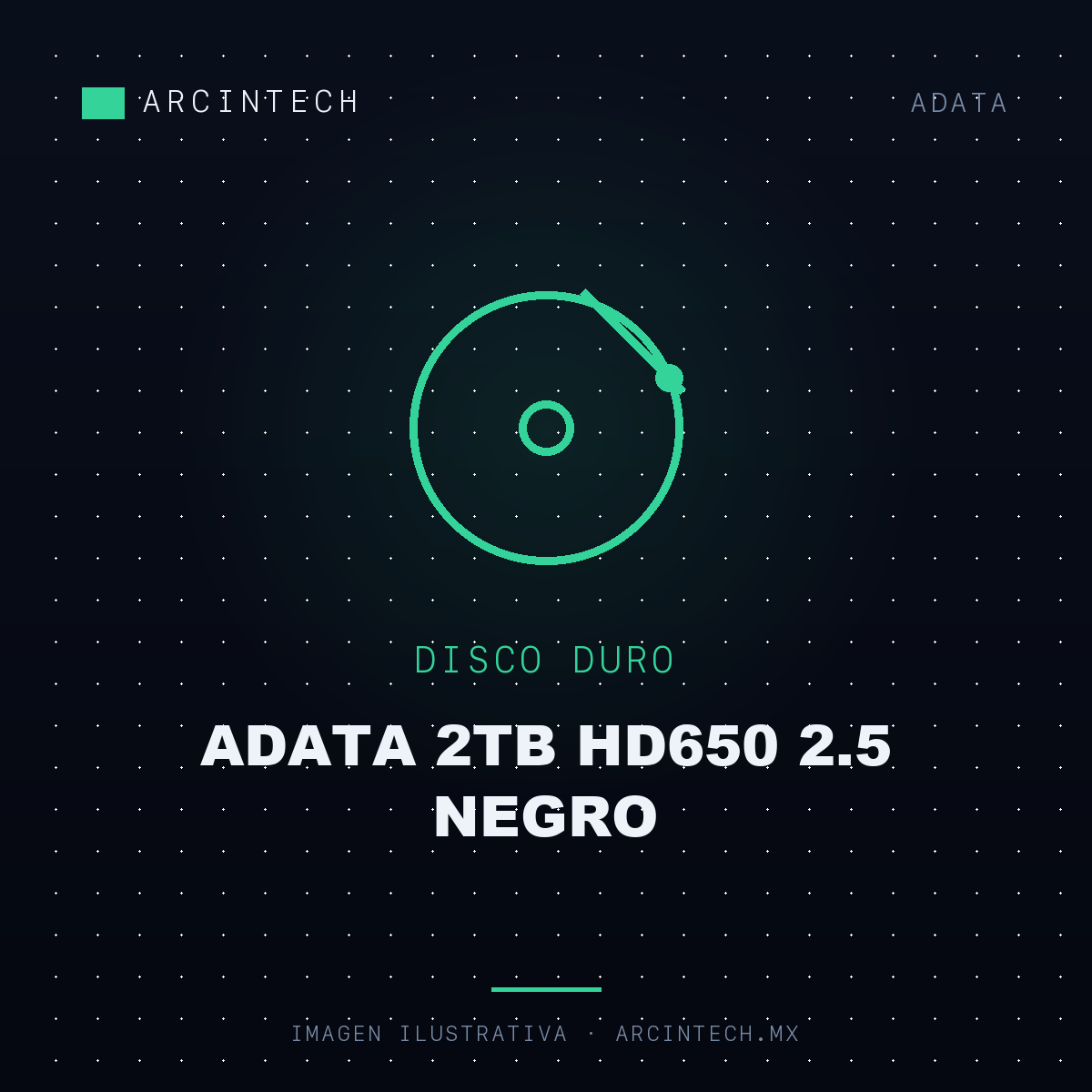 Disco Duro Externo Adata 2TB HD650 2.5 Negro