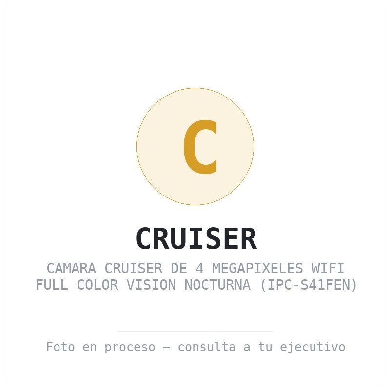 Camara Cruiser de 4 Megapixeles WiFi Full Color Vision Nocturna