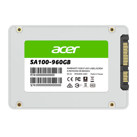 UNIDAD DE ESTADO SOLIDO SSD ACER 960GB SATA 2.5 (BL.9BWWA.104)