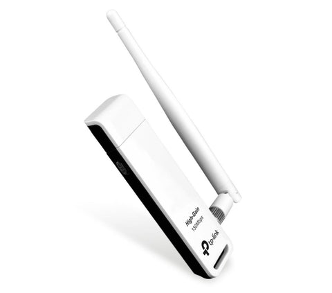 TP-LINK ADAPTADOR DE RED USB TL-WN722N INALAMBRICO  2.4 2.4835 GHZ CON ANTENA DE 4DBI (TL-WN722N)