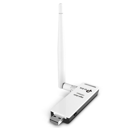 TP-LINK ADAPTADOR DE RED USB TL-WN722N INALAMBRICO  2.4 2.4835 GHZ CON ANTENA DE 4DBI (TL-WN722N)