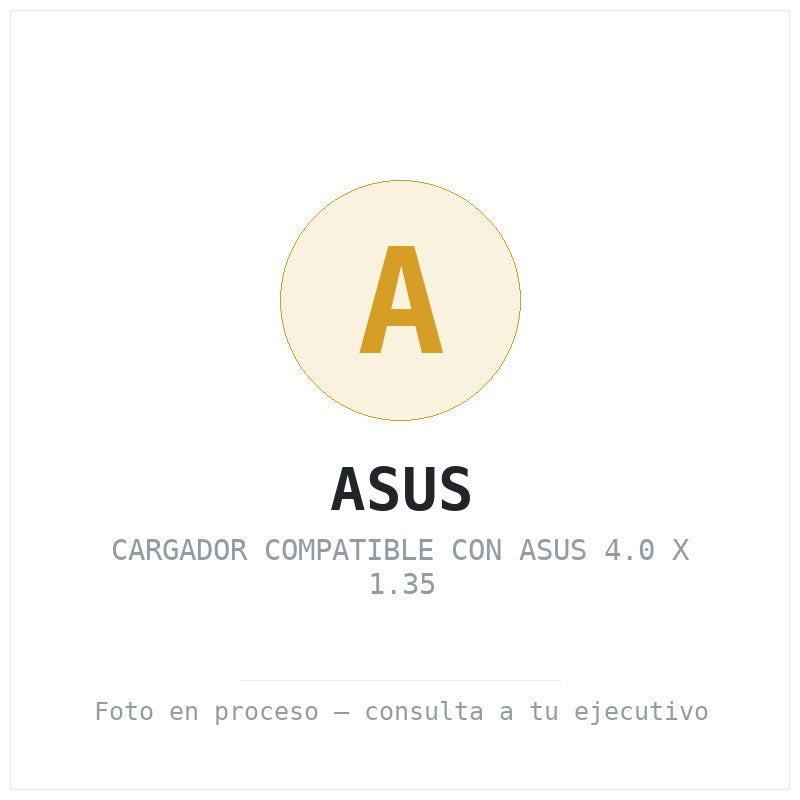Cargador Compatible con ASUS 4.0 X 1.35