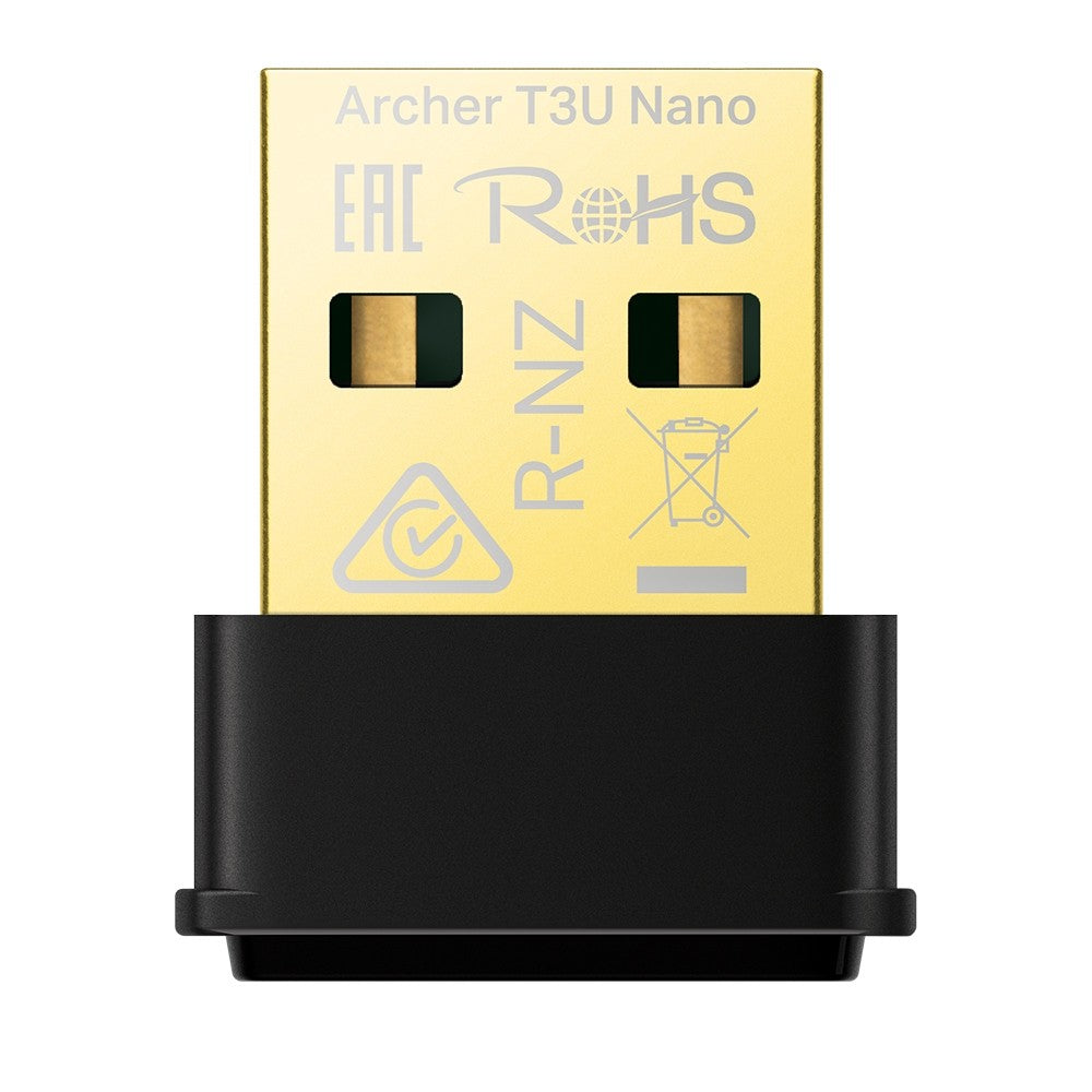 Adaptador de Red TP-Link USB Archer T3U Nano Inalambrico 1267MBIT/S 2.4/5GHz