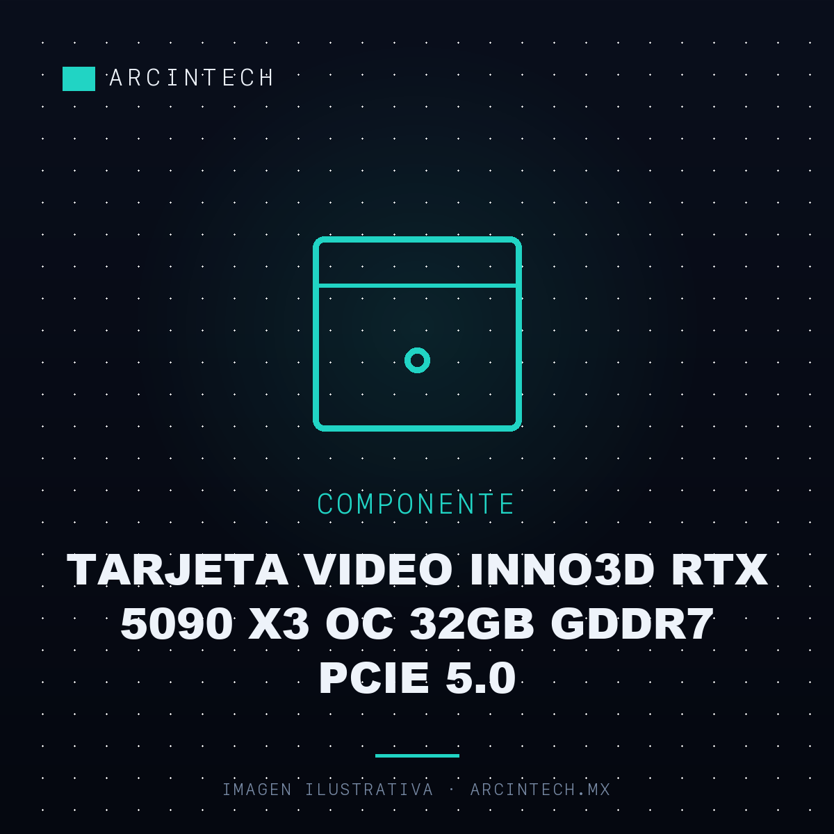 Tarjeta Video INNO3D RTX 5090 X3 OC 32GB GDDR7 PCIe 5.0
