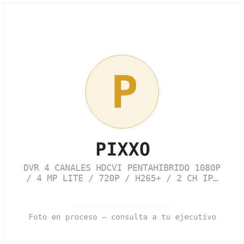 Dvr 4 Canales Hdcvi Pentahibrido 1080P / 4 Mp Lite / 720P / H265+ / 2 Ch Ip Adicionales 4+2 / Ivs / SATA Hasta 6TB / P2P Da