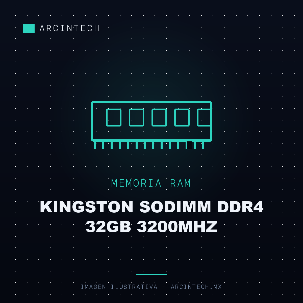 Memoria RAM Kingston Sodimm DDR4 32GB 3200MHz