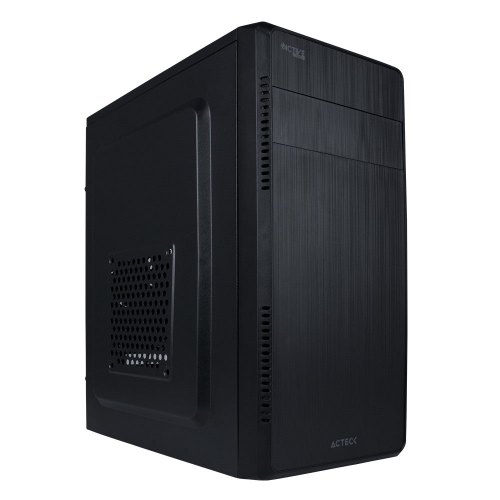 Gabinete Acteck Kioto GC240 Micro Torre Fuente 500W 1 Vent Full Metalico USB 3.0 Negro