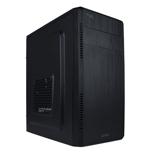 Gabinete Acteck Kioto GC240 Micro Torre Fuente 500W 1 Vent Full Metalico USB 3.0 Negro