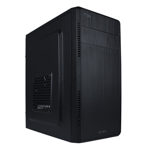 Gabinete Acteck Kioto GC240 Micro Torre Fuente 500W 1 Vent Full Metalico USB 3.0 Negro
