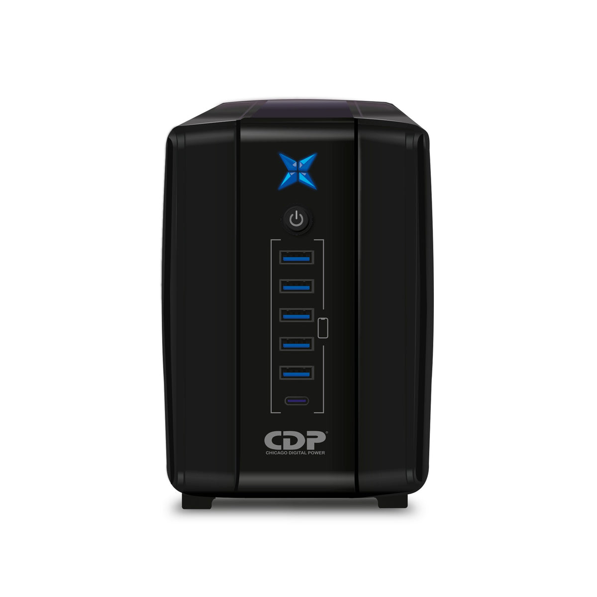 No Break Cdp 750VA/375W 8 Contactos, Indicadores Led, Braker, 4RESPALDO de Bateria y 4 Sup de Picos