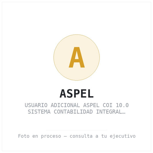 Usuario Adicional Aspel Coi 10.0 Sistema Contabilidad Integral