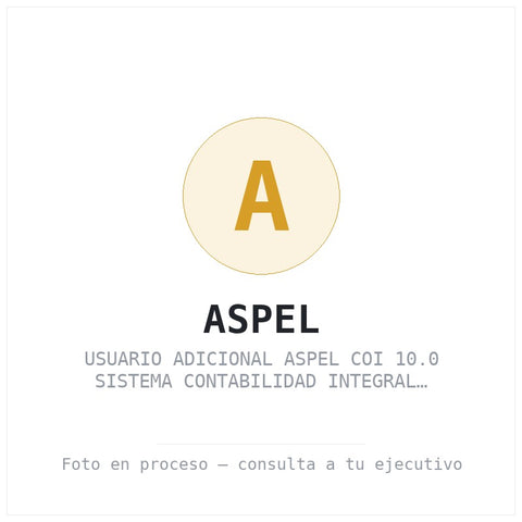 Usuario Adicional Aspel Coi 10.0 Sistema Contabilidad Integral