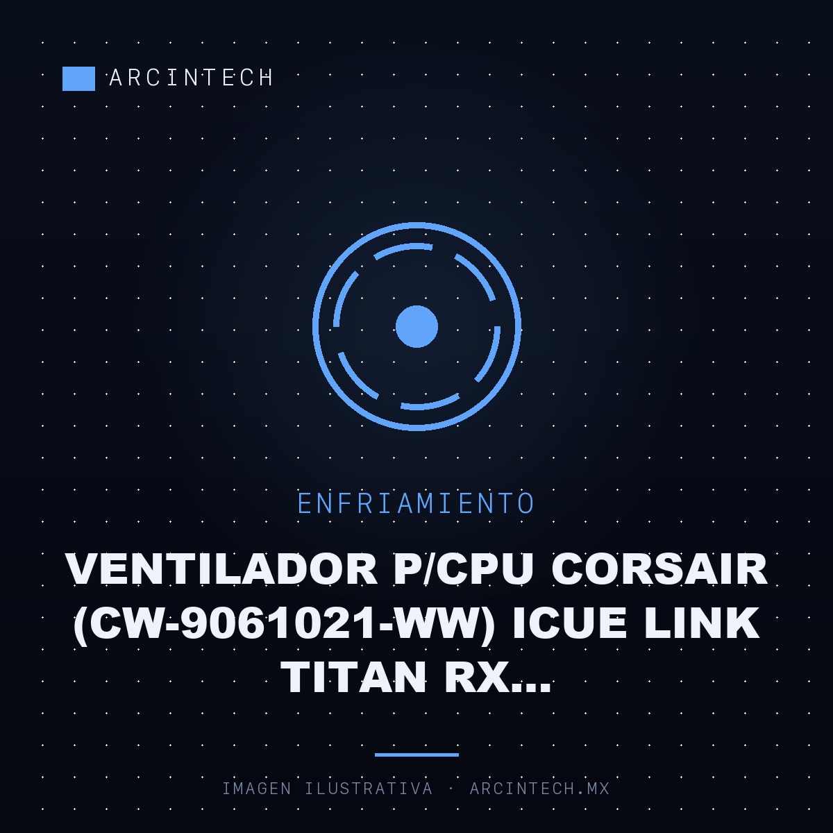 Ventilador P/cpu Corsair (CW-9061021-WW) Icue Link Titan RX RGB,360MM,ENFRIAMIENTO Liquido,blanco