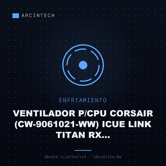 Ventilador P/cpu Corsair (CW-9061021-WW) Icue Link Titan RX RGB,360MM,ENFRIAMIENTO Liquido,blanco