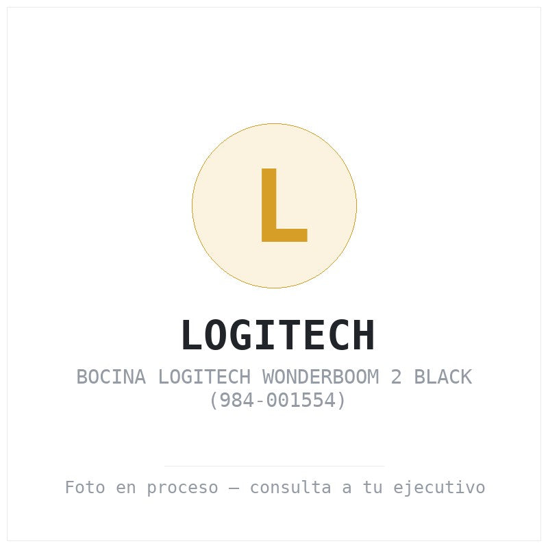 Bocina Logitech Wonderboom 2 Black