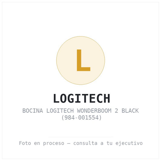 Bocina Logitech Wonderboom 2 Black
