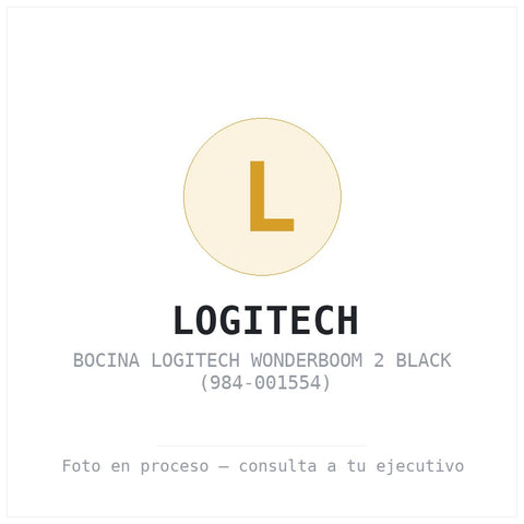 Bocina Logitech Wonderboom 2 Black