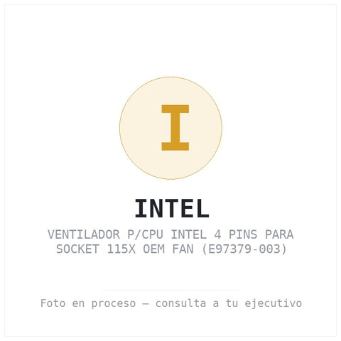 Ventilador P/cpu Intel 4 Pins para Socket 115X Oem Fan
